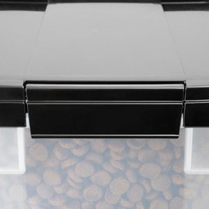 Frisco Airtight Food Storage Container, Clear/Black, 12.75-qt
