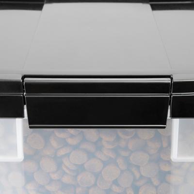 Show full view: Frisco Airtight Food Storage Container, Clear/Black, 12.75-qt slide 6 of 9