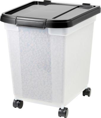 Show full view: Frisco Airtight Food Storage Container, Clear/Black, 32.5-qt slide 3 of 10