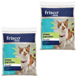 Frisco Natural Unscented Clumping Grass Cat Litter, 40-lb bundle