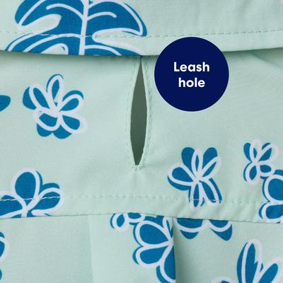 Show full view: Frisco Aloha Palm Camp Dog & Cat Shirt, Green, Large slide 6 of 10