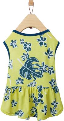 Show full view: Frisco Aloha Palm Leaf Dog & Cat Dress, Green, Large slide 3 of 9
