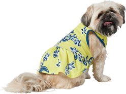 Frisco Aloha Palm Leaf Dog & Cat Dress, Green, Medium