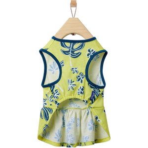 Frisco Aloha Palm Leaf Dog & Cat Dress, Green, Medium