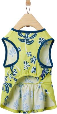 Show full view: Frisco Aloha Palm Leaf Dog & Cat Dress, Green, Medium slide 5 of 10