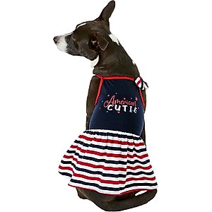 Frisco American Cutie Dog & Cat Sundress, Stripes, Large