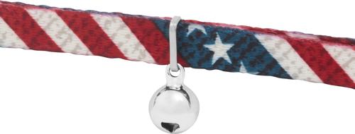 Show full view: Frisco American Flag Cat Collar, 8 to 12-in neck, 3/8-in wide slide 2 of 6