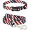 Show in main carousel: Frisco American Flag Dog Leash, Small: 6-ft long, 5/8-in wide & Frisco American Flag Dog Collar, Small: 10 to 14-in neck, 5/8-in wide slide 1 of 6