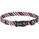 Frisco American Flag Polyester Dog Collar, Large: 18 to 26-in neck, 1-in wide