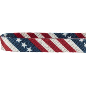 Frisco American Flag Polyester Dog Collar, S: 10 to 14-in neck, 5/8-in W