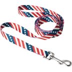 Frisco American Flag Polyester Dog Leash, Medium: 6-ft long, 3/4-in wide