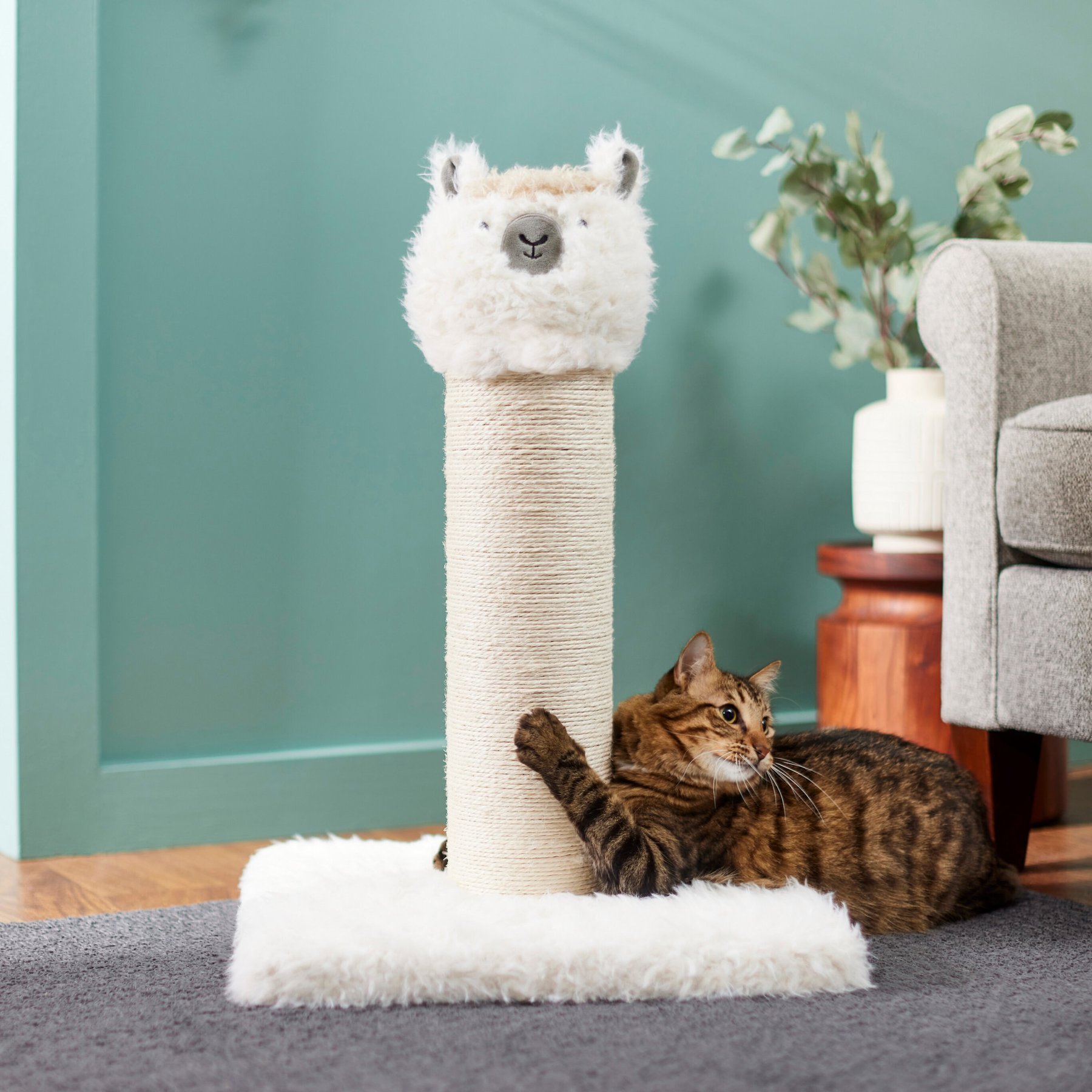 Frisco Frisco Animal Series Cat Scratching Post, Llama