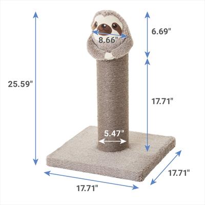 Show full view: Frisco Animal Series Cat Scratching Post, Sloth slide 2 of 6