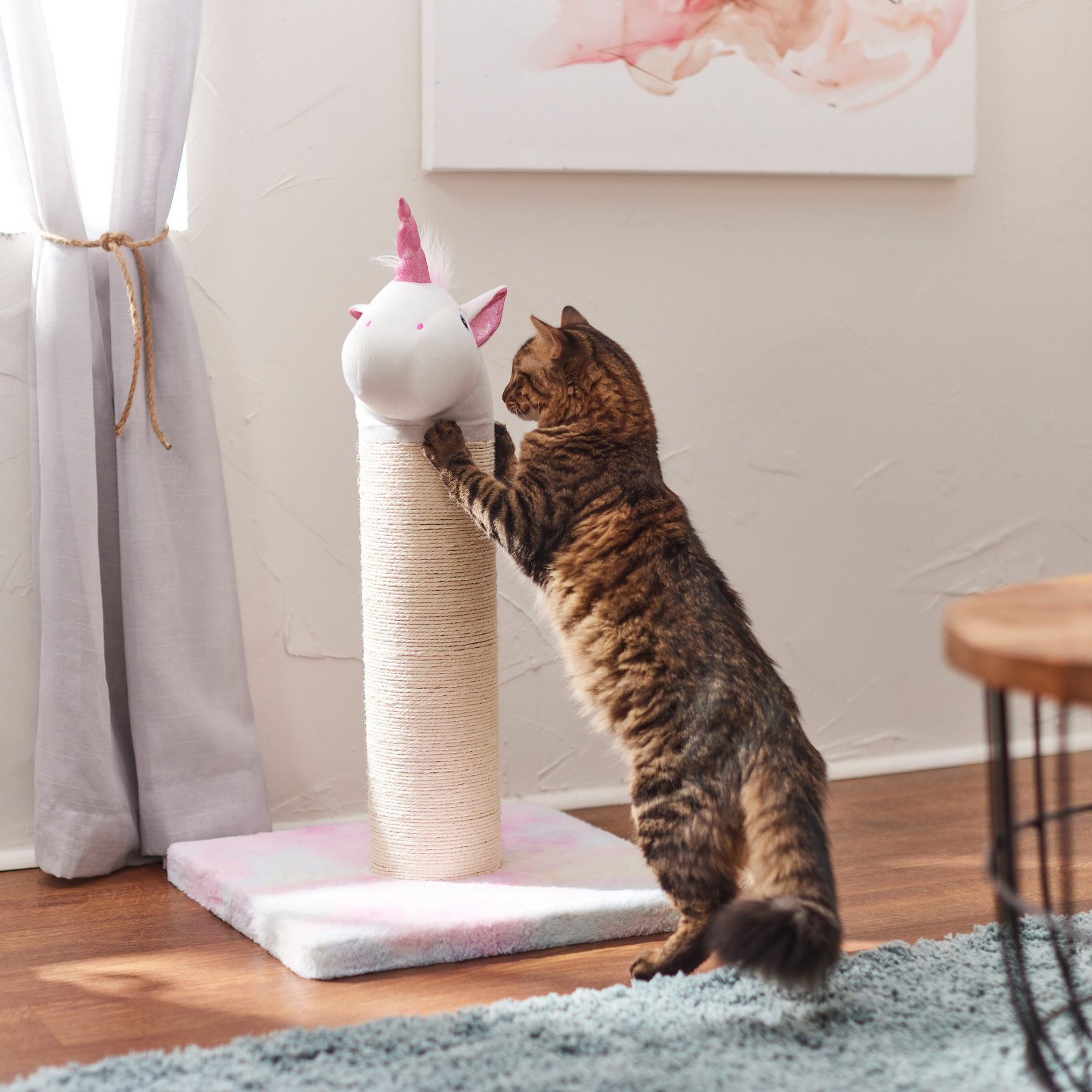 Frisco Frisco Animal Series Cat Scratching Post, Unicorn