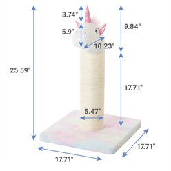 Frisco Animal Series Cat Scratching Post, Unicorn slide 2 of 4
