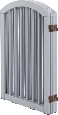 Show full view: Frisco Arch Small Wood Dog Gate, Gray, 30-in slide 4 of 7