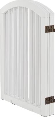 Show full view: Frisco Arch Small Wood Dog Gate, White, 30-in slide 5 of 8