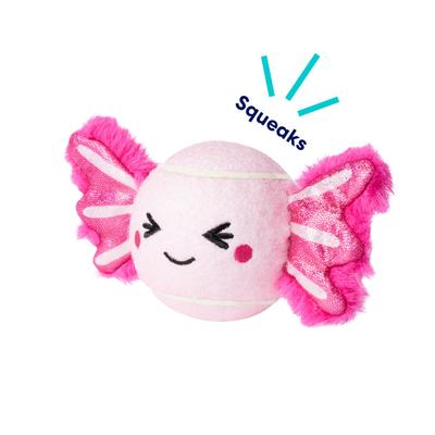 Show full view: Frisco Fetch Squeaky Tennis Ball Dog Toy, Medium, Axolotl slide 3 of 6