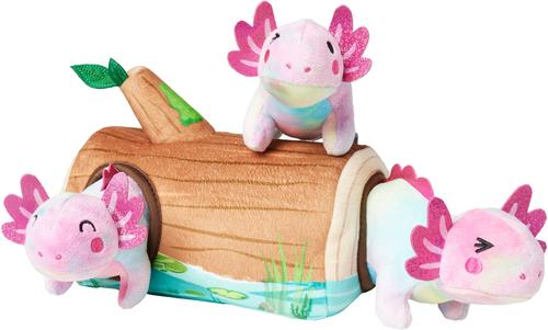 FRISCO Axolotl Hide & Seek Puzzle Plush Squeaky Dog Toy, Medium