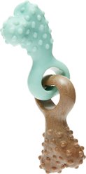 Frisco Bacon Flavored Interlocking Bone Nylon & TPR Dental Teether Chew Puppy Toy for Moderate Chewers, Small