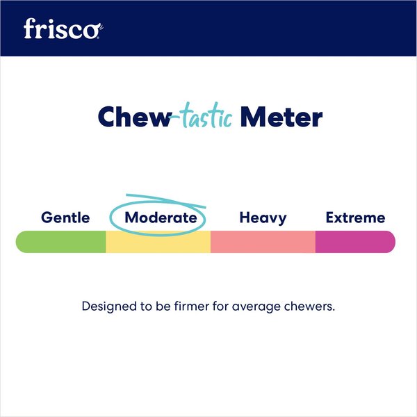 Show full view: Frisco Bacon Flavored Interlocking Bone Nylon & TPR Dental Teether Chew Puppy Toy for Moderate Chewers, Small slide 7 of 10