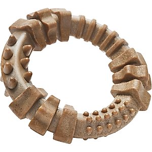 Frisco Bacon Flavored Ring Nylon Chew Dog Toy for Heavy Chewers, Large/X-Large