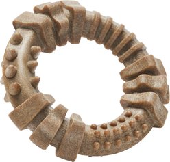 Frisco Bacon Flavored Ring Nylon Chew Dog Toy for Heavy Chewers, Small/Medium