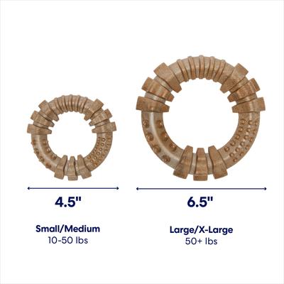 Show full view: Frisco Bacon Flavored Ring Nylon Chew Dog Toy for Heavy Chewers, Small/Medium slide 3 of 11