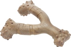 Frisco Bacon Flavored Wishbone Nylon Chew Dog Toy for Heavy Chewers, Large