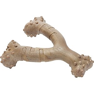 Frisco Bacon Flavored Wishbone Nylon Chew Dog Toy for Heavy Chewers, Large