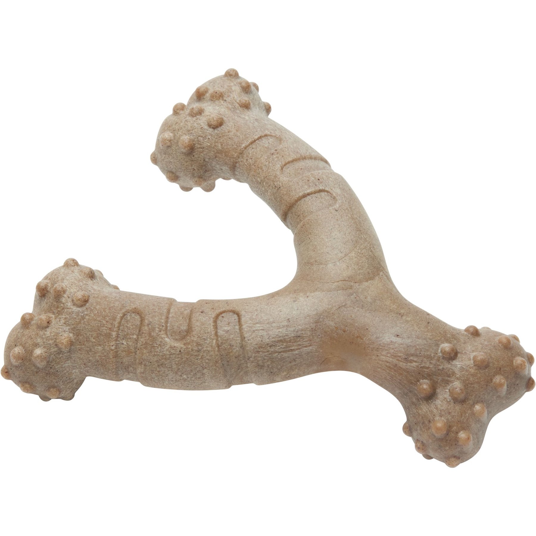 Frisco Bacon Flavored Wishbone Nylon Chew Dog Toy for Heavy Chewers, Small