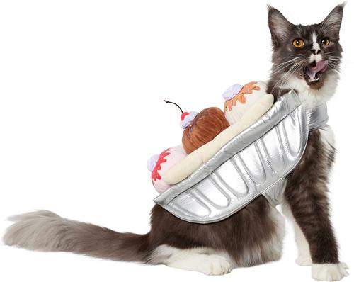 Show full view: Frisco Banana Split Dessert Dog & Cat Costume, Medium slide 2 of 11
