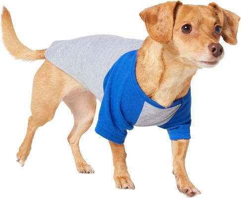 Show full view: Frisco Baseball Dog & Cat T-Shirt, Blue, Small slide 3 of 10