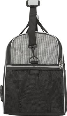 Show full view: Frisco Basic Dog & Cat Carrier Bag, Black, Gray Trim, Medium/Large slide 5 of 11