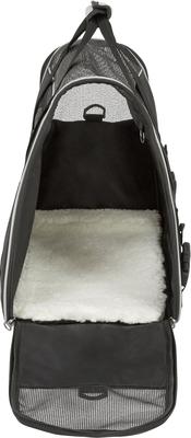Show full view: Frisco Basic Dog & Cat Carrier Bag, Black, Gray Trim, Medium/Large slide 6 of 11