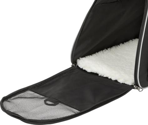 Show full view: Frisco Basic Dog & Cat Carrier Bag, Black, Gray Trim, Medium/Large slide 8 of 11