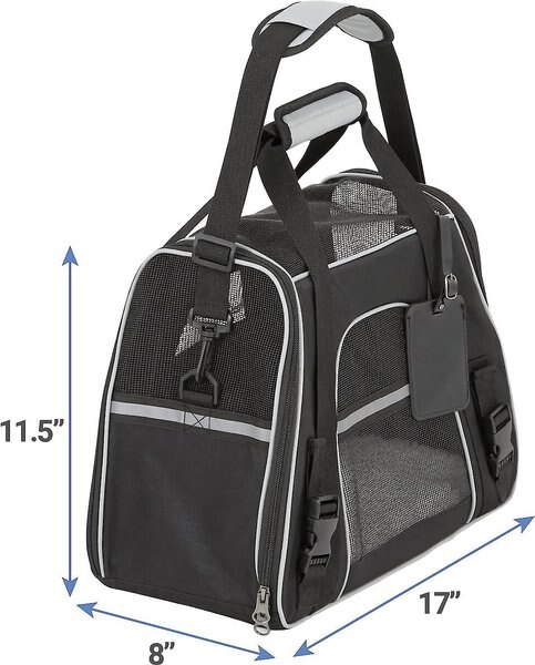 Frisco Basic Dog & Cat Carrier Bag, Black