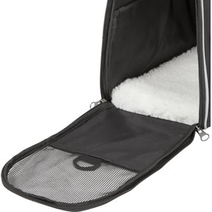 Frisco Basic Dog & Cat Carrier Bag, Black, Gray Trim, Small/Medium