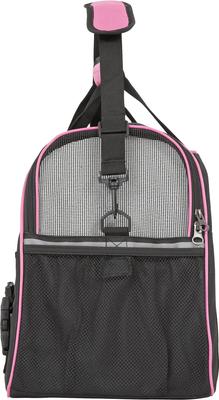 Show full view: Frisco Basic Dog & Cat Carrier Bag, Black, Pink Trim, Medium/Large slide 4 of 10