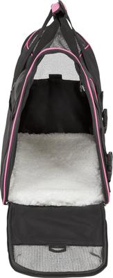 Show full view: Frisco Basic Dog & Cat Carrier Bag, Black, Pink Trim, Medium/Large slide 5 of 10