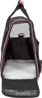 Show full view: Frisco Basic Dog & Cat Carrier Bag, Black, Pink Trim, Small/Medium slide 5 of 10