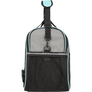 Frisco Basic Dog & Cat Carrier Bag, Black, Teal Trim, Medium/Large