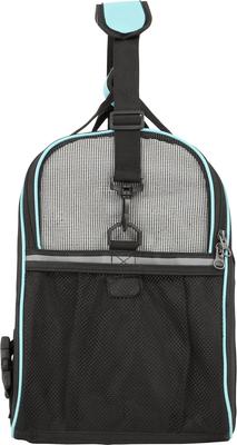 Show full view: Frisco Basic Dog & Cat Carrier Bag, Black, Teal Trim, Medium/Large slide 5 of 11