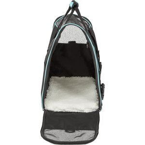 Frisco Basic Dog & Cat Carrier Bag, Black, Teal Trim, Medium/Large