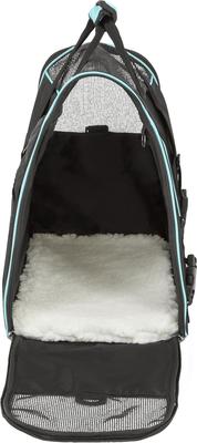 Show full view: Frisco Basic Dog & Cat Carrier Bag, Black, Teal Trim, Medium/Large slide 6 of 11
