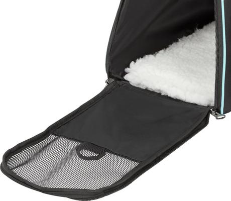 Show full view: Frisco Basic Dog & Cat Carrier Bag, Black, Teal Trim, Small/Medium slide 7 of 10