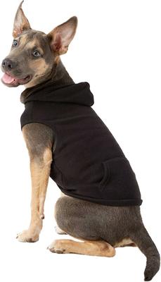 Show full view: Frisco Basic Dog & Cat Hoodie, Black, Medium slide 3 of 10