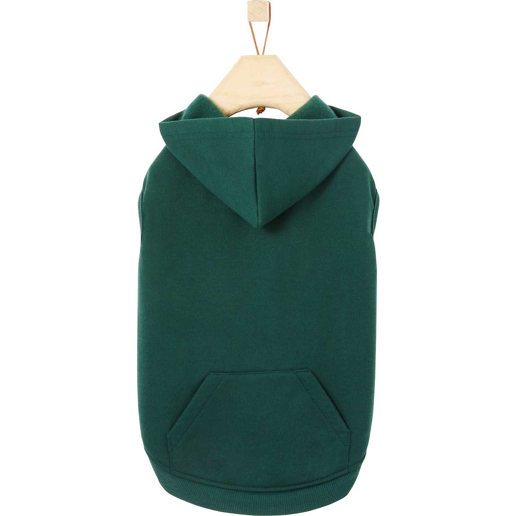 Frisco Basic Dog & Cat Hoodie, Forest Green, Large