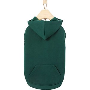 Frisco Basic Dog & Cat Hoodie, Forest Green, XX-Large