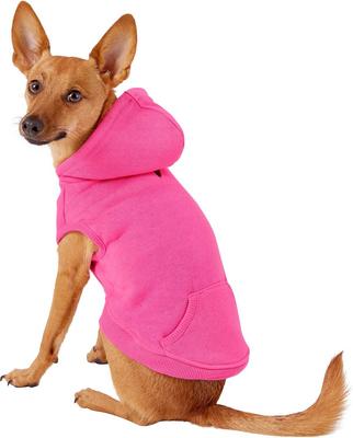 Show full view: Frisco Basic Dog & Cat Hoodie, Pink, Small slide 4 of 12